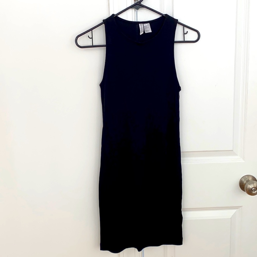 Black mini dress